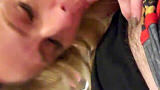 Wife delivers horny early morning blowjob to her slut husband