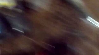 Deepthroating massive black cock in lingerie, she swallows deeply while teasing her pussy with interracial passion.