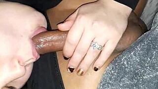 i love sucking this milf's cock in amateur blowjob sessions, feeling every inch deep