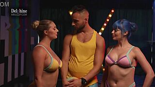 Delphine, Jewelz Blu, and Kayley Gunner Fulfill Every Desire in the Metaverse with Intense Fucking.