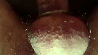 Anal Action Fills Condom With Cum