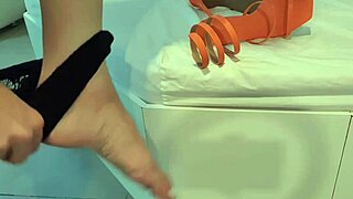 Huge ass in see-through stocking reveals all