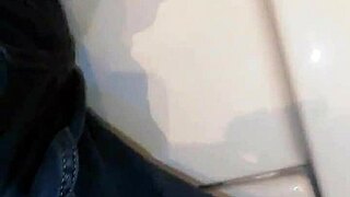 peeing in the bathroom 😌