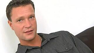 big tit girl in glasses undresses, bends over, and sucks dick