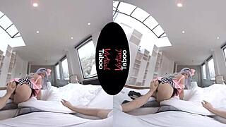 Virtual cosplay reality with a big ass and shaved pussy