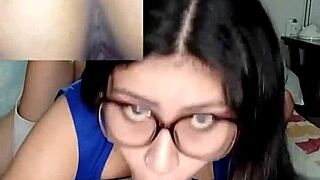 Sloppy sucking blowjob in 69 position with intense oral action. Outdoor details added.