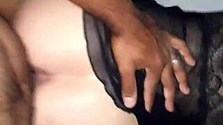 brazilian married nympho in nightgown surprises well-hung guy with eager pussy entry