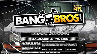 brunette with big tits gets pussy creampie after blowjob