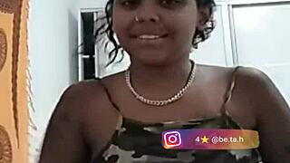 Sexy tattooed babe gets naughty on Bigo Live