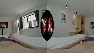 hey, check out this super hot latina's first vr porn scene