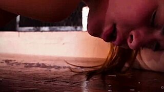 brunette clara d explores wax in solo masturbation