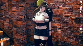 Lazy Character Ai Girl Play Video Hime Cut Huge Breasts Himiko Edition Desert Island Life Real 3dcg Eroge Mu Hentai Game