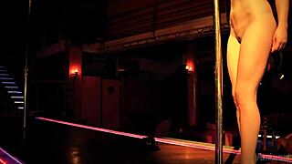 Lucia undresses slowly, ripping clothes for masturbation.