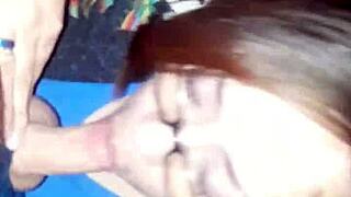 Garage Head From A Sexy Latina Brunette First Video Upload