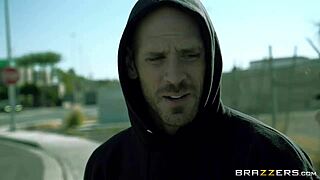 Trisha Parks stars in this real wife story, getting a hardcore cumshot on her natural tits