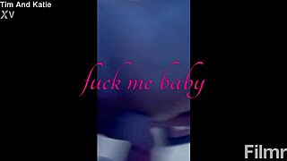 Teasing him in lingerie with big cock POV