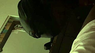 Ebony Woman Deepthroats Black Cock in Intense Blowjob