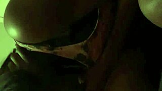 Ebony Woman Deepthroats Black Cock in Intense Blowjob