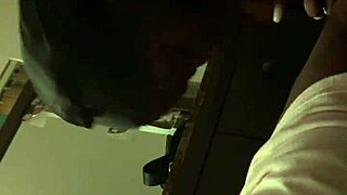 Ebony Woman Deepthroats Black Cock in Intense Blowjob