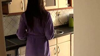 Eveline Neill takes a facial in scene 2