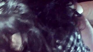 Big white cock pounds tight pussy