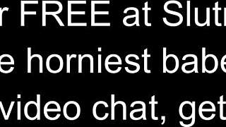 alessa strips and rips clothes to show bubble butt on cam