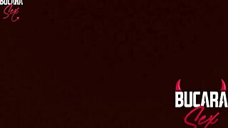 Tattooed Colombian Latina Giving POV Blowjob to Stepbrother in Intense Session