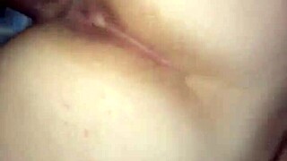 Feeling intense pleasure in rough doggystyle with wet big ass