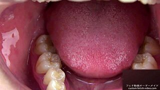 Teeth Fetish Focus with Saliva and Tongue Play