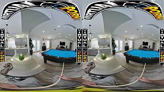 virtual porn game of billiards with latin milf caitlin bell