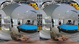 virtual porn game of billiards with latin milf caitlin bell