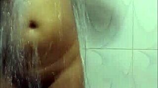 Desi girl masturbates in washroom with fingering
