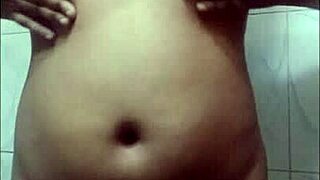 Desi girl masturbates in washroom with fingering