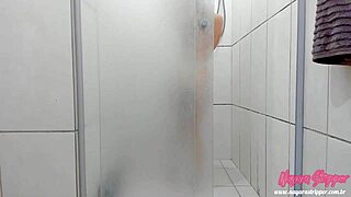 Nayara loirinha enjoying a relaxing bath session