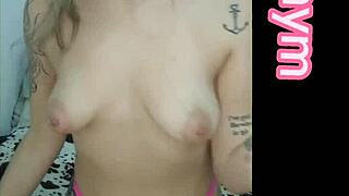 Teen learning to guide a handjob on webcam with blowjob and cumshot