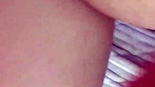 Amateur Japanese couple in homemade creampie action