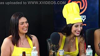 Blonde and brunette teens get anal with piercings