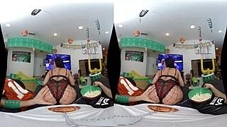 Morgan Lee Delivers Super Blowjob In Stockings And Fishnets. She Wears Lingerie For Hardcore POV Action.