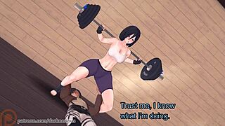 Mikasa and Eren training? In this hentai, she bends over for doggystyle riding!