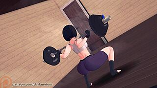 Mikasa and Eren training? In this hentai, she bends over for doggystyle riding!