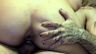 Latina teen and partner leave tv for slow-motion amateur intimate moments