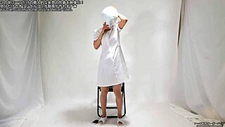 An old man explores his mask fetish in a detailed ritual.