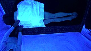 I perform Gigi Breeze blacklight massage