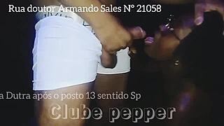 Amateurs Bent Over for Doggystyle and Cum at Pepper Club