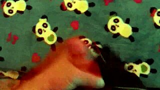 Checking my neighbor's dirty laundry for solo masturbation fun