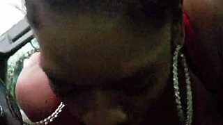 Ugly woman expertly sucks massive cock