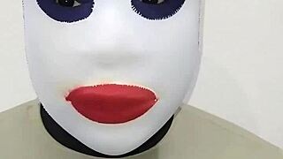 this zentai porn uses blackout contact lenses for blind fun