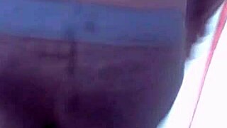 Latina culona gets groped from behind in sneaky voyeur action