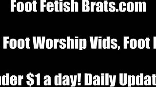 Crave to Worship Our Dominant Feet in This Fetish Scene