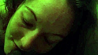 this interracial deepthroat features a monster cock